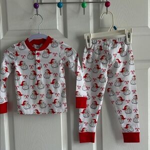 Santa and Candy Cane Kids Pajamas